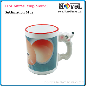 11oz Animal Mug-Mouse, Sublimation Mug